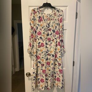 Floral Print Midi Dress